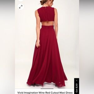 Lulus burgundy gown